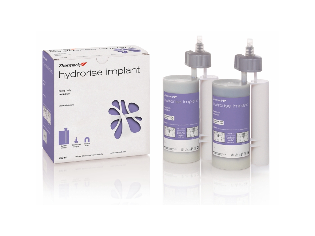 ZHERMACK HYDRORISE IMPLANT HEAVY BODY NORMAL SET A Silikon Ölçü (İmplant)