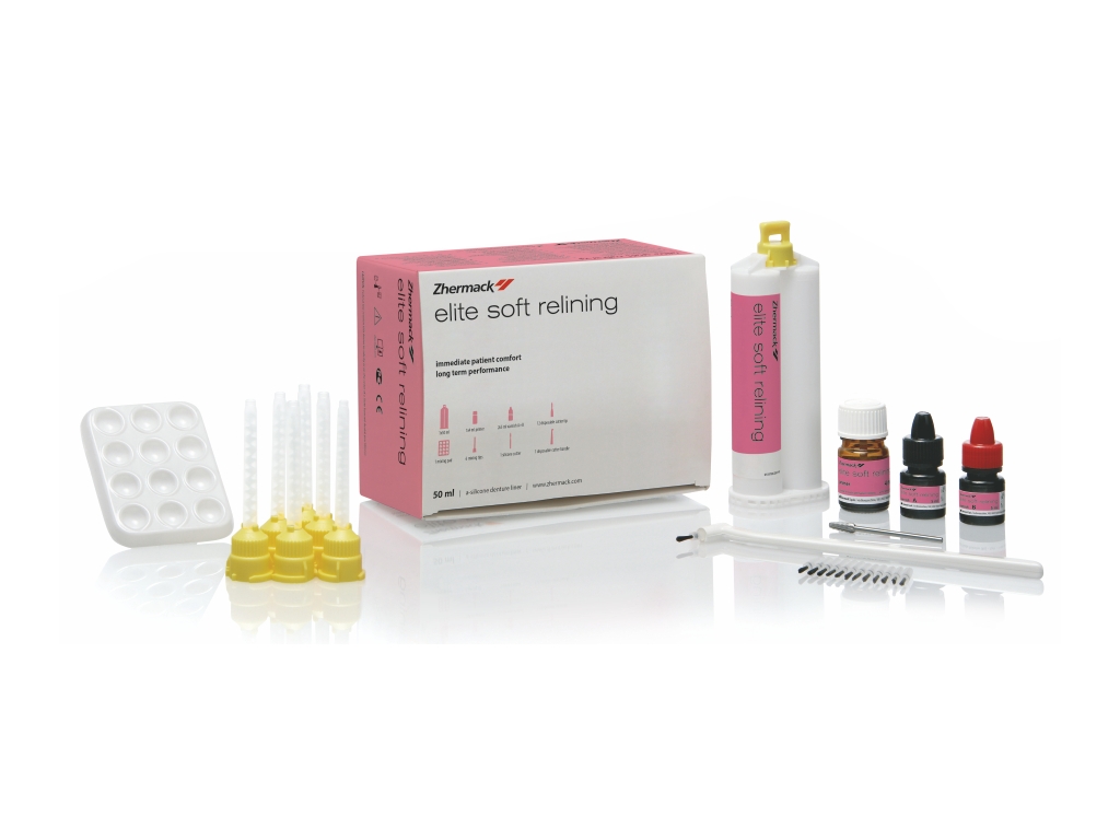 ZHERMACK ELITE SOFT RELINING Geçici Yumuşak Besleme Malzemesi SET