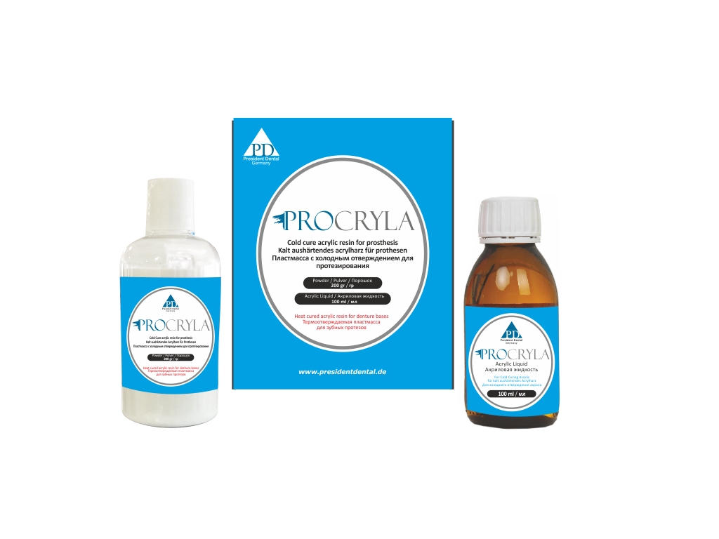 PRESIDENT DENTAL PROCRYLA Soğuk Akrilik & Likit Mini Kit