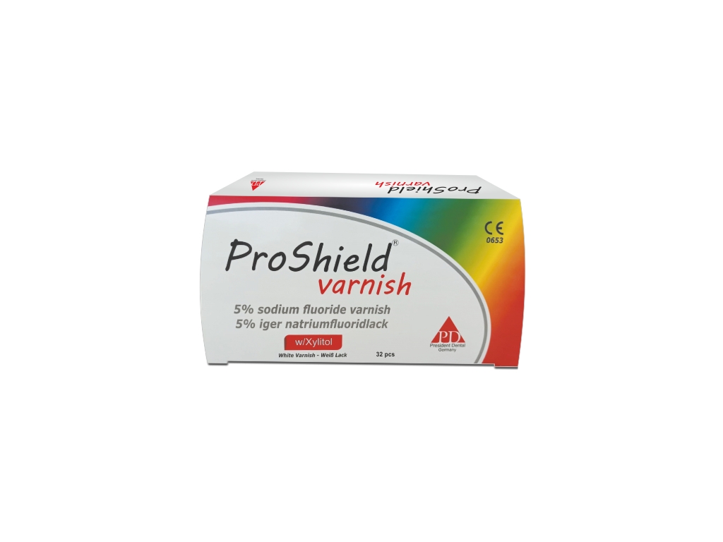 PRESIDENT DENTAL PROSHIELD VARNISH Sodyum Florid Vernik (32 Adet)