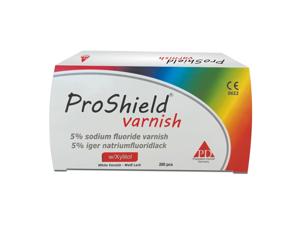PRESIDENT DENTAL PROSHIELD VARNISH Sodyum Florid Vernik (200Adet)